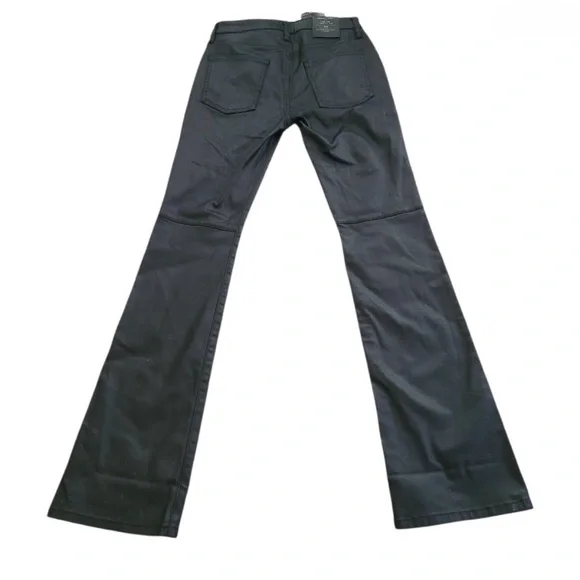 Banana Republic Factory coated black jeans sz 26/2 - Picture 4 of 5